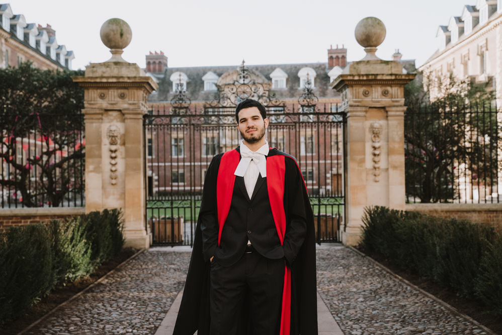 Cambridge university graduation portrait photographer